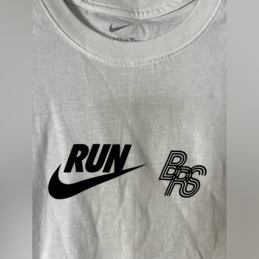 Nike White Tee with Black Logo